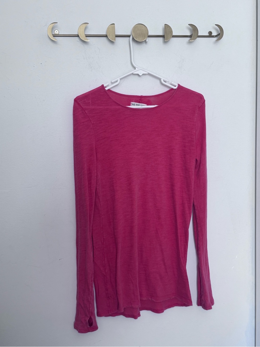 We The Free Long Sleeve Scoop Neck Top - Coral
